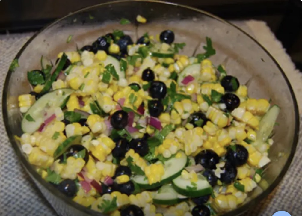 Corn and Blueberry Salad